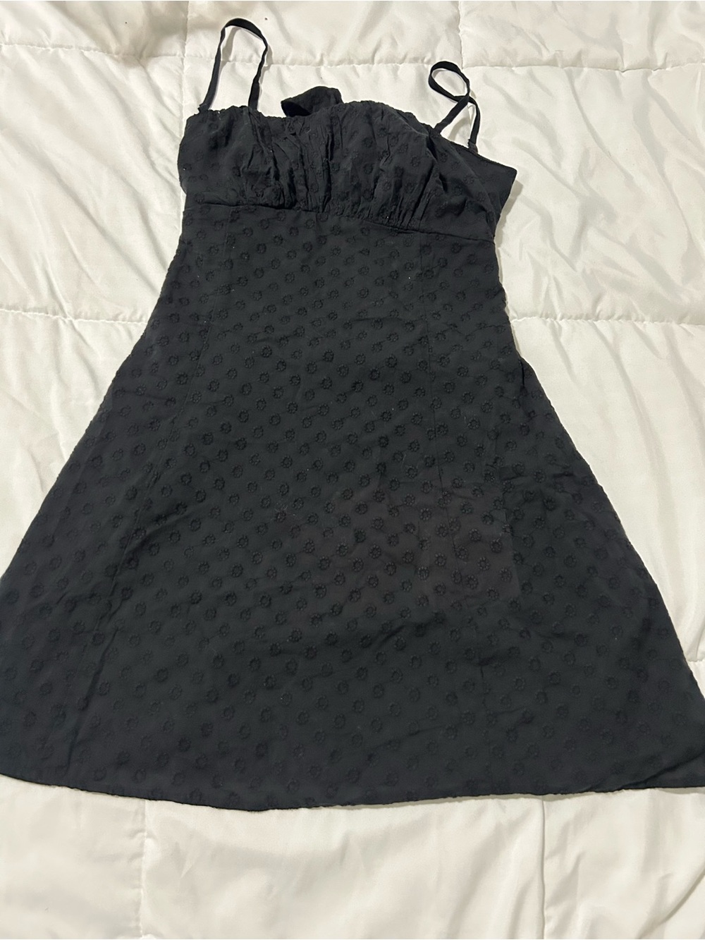 Hollister Black Spaghetti Strap A-Line Dress